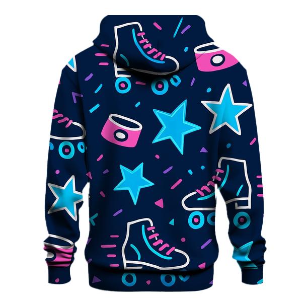 Roller Rink Neon Confetti designer hoodies