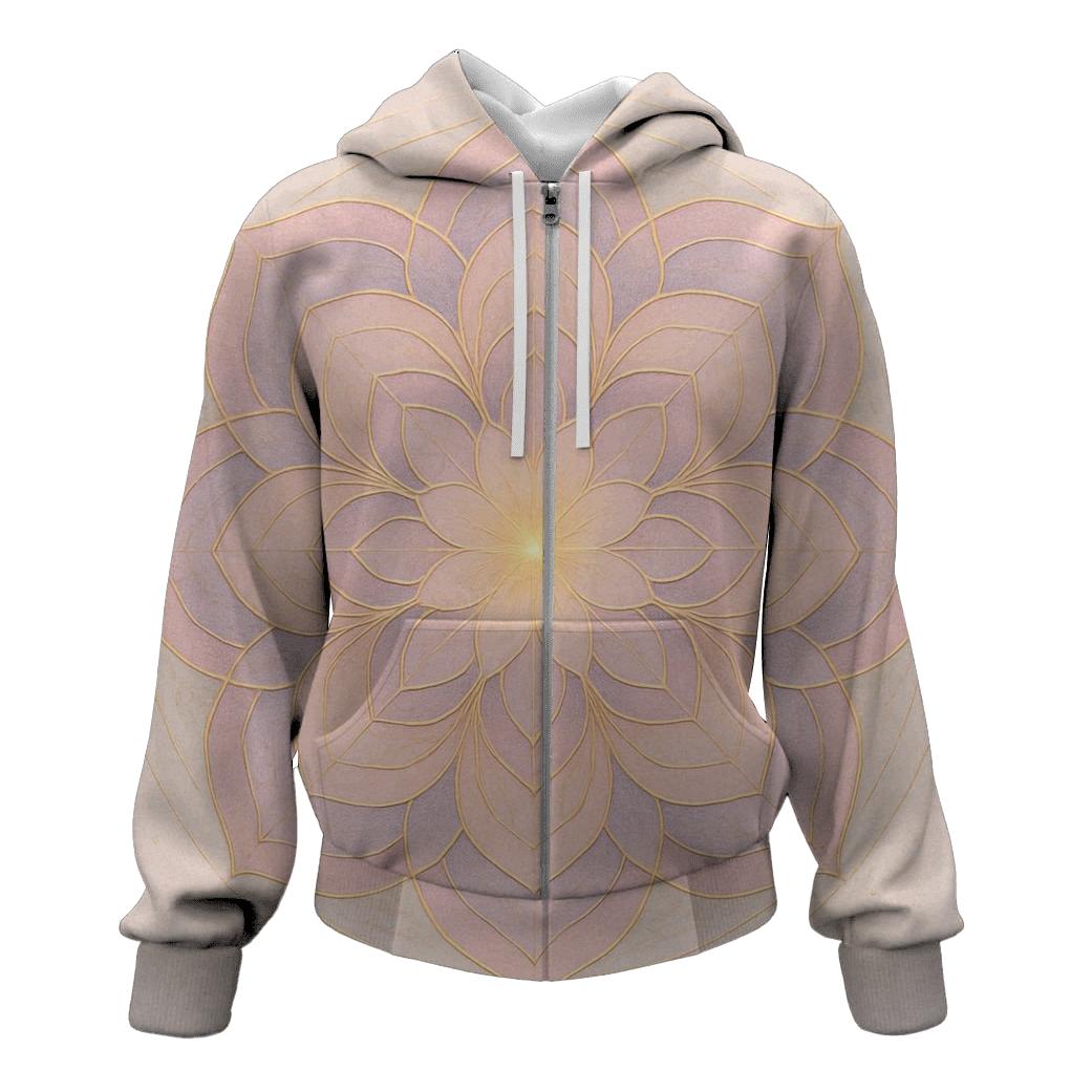Luminous Breath Mandala custom hoodies
