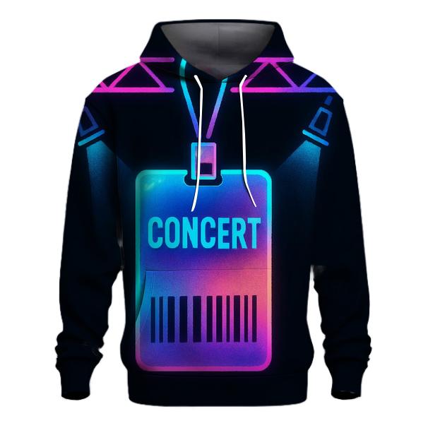 Neon Backstage Pass lightweight hoodies