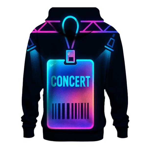 Neon Backstage Pass lightweight hoodies