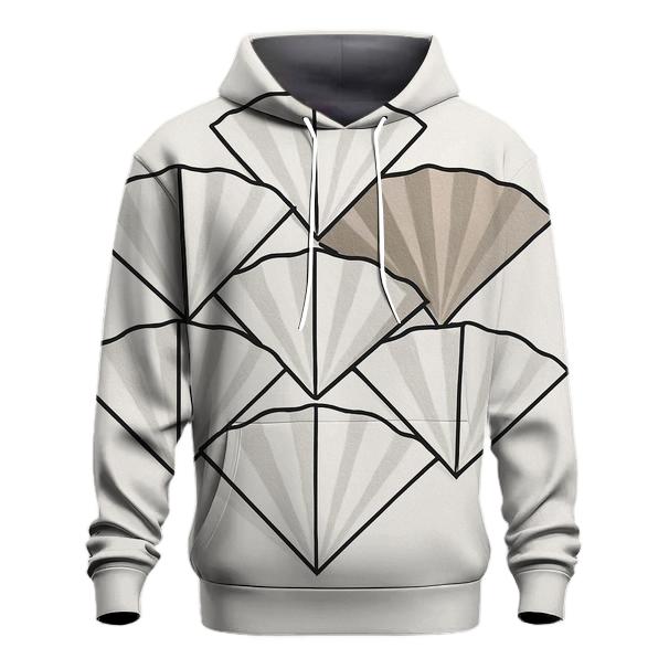 Filter Fold Geometry zip-up hoodies