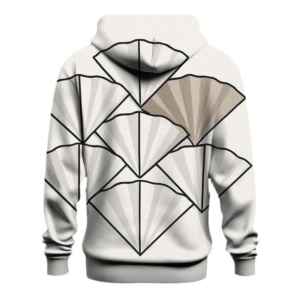 Filter Fold Geometry zip-up hoodies