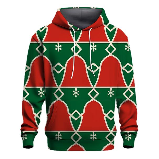 Snowflake Lattice Carol Grid premium hoodies