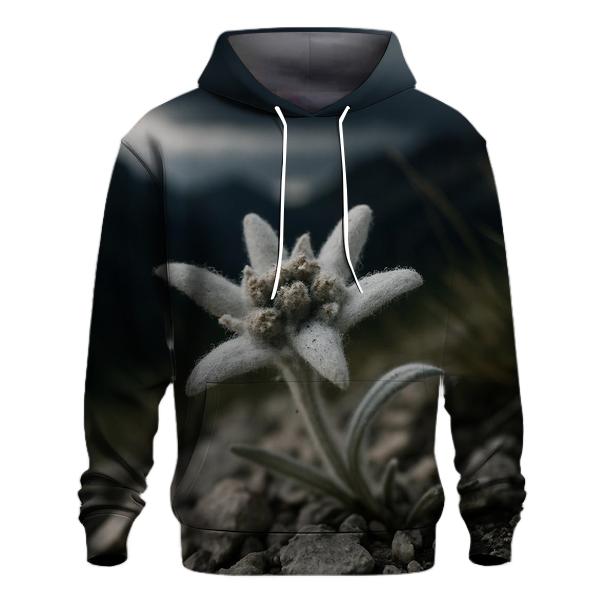 Edelweiss On Alpine Scree Before A Storm graphic hoodies