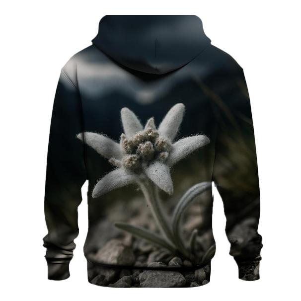 Edelweiss On Alpine Scree Before A Storm graphic hoodies