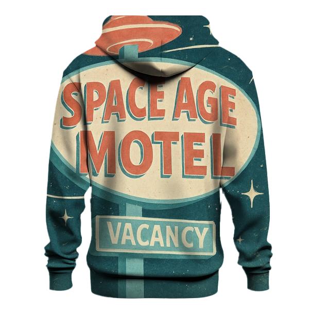 Retro Space Age Motel Vacancy Sign Poster hoodie styles