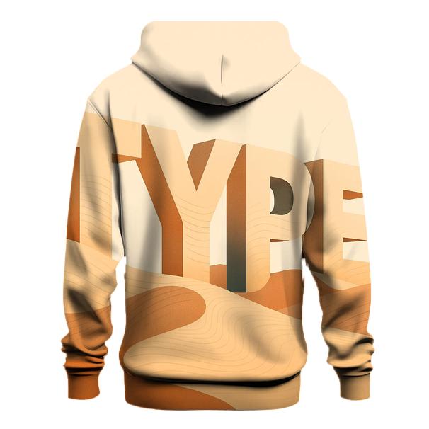 Desert Mirage Typography Dunes hoodie trends