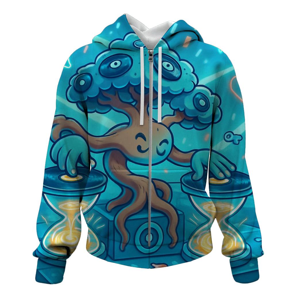 Bonsai DJ In The Hourglass Arcade pullover hoodies