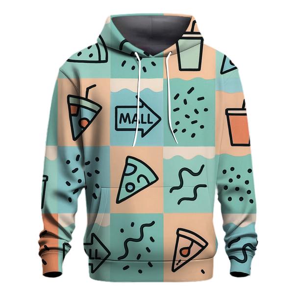 Miami Mall Food Court Tiles heavyweight hoodies