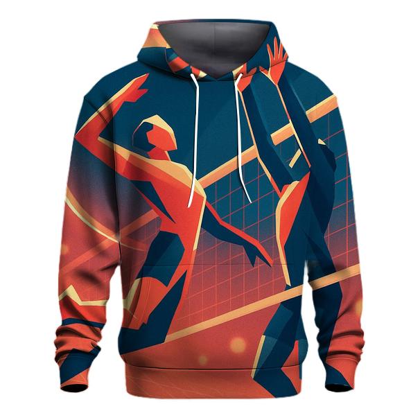 Neon Court Volleyball Spike lightweight hoodies