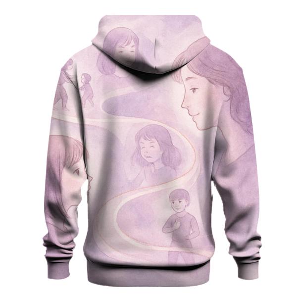 The Ribbon Of Time Between Two Hearts heavyweight hoodies