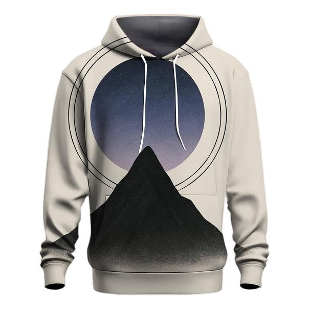 Mountain Silence Geometry lightweight hoodies
