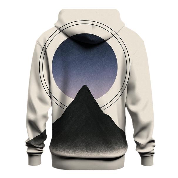 Mountain Silence Geometry lightweight hoodies