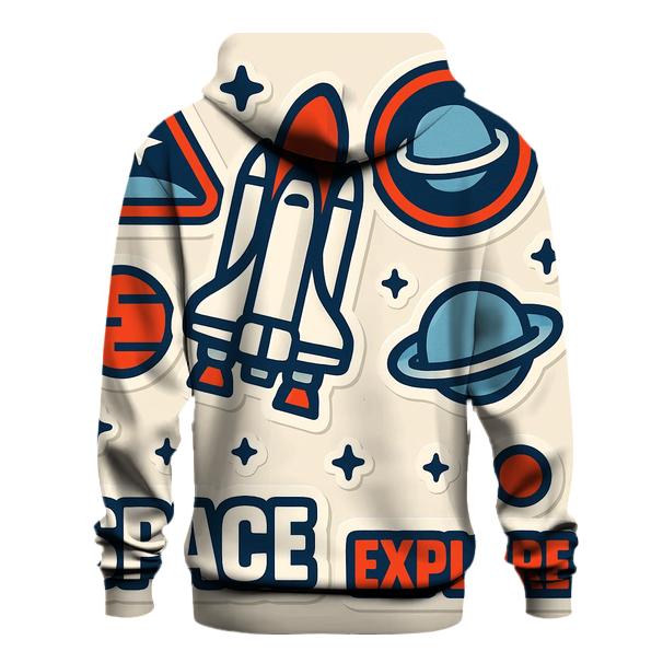 Space Shuttle Sticker Sheet lightweight hoodies