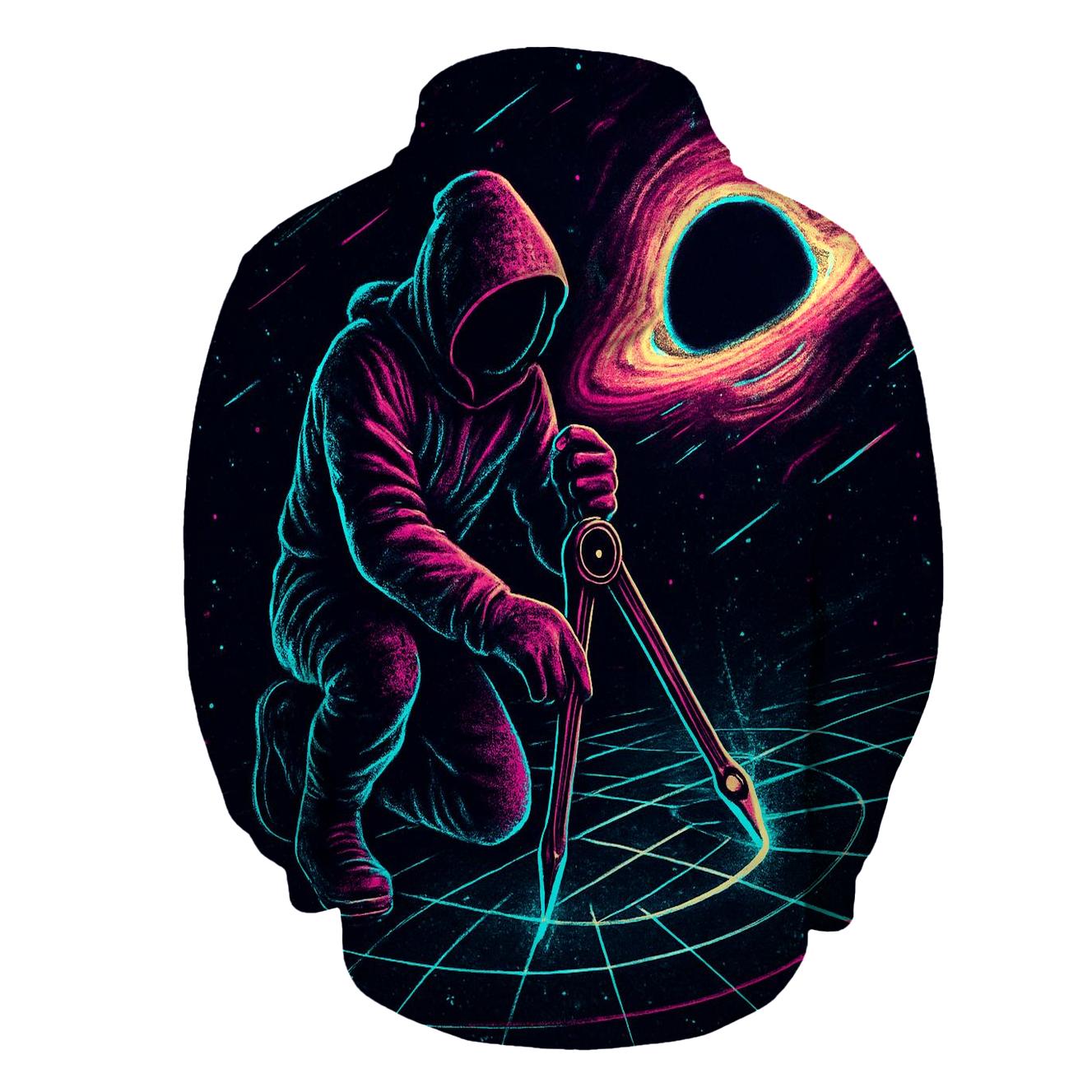 Neon Cartographer Of The Event Horizon printed hoodies