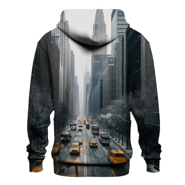 First Snowfall Over Midtown Seen From Tudor City Overpass hoodie trends