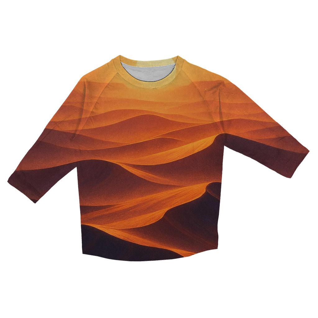 Saffron Mirage Dunes designer 3/4 sleeve blouses