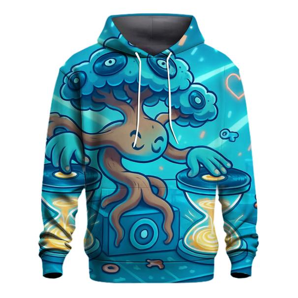Bonsai DJ In The Hourglass Arcade embroidered hoodies