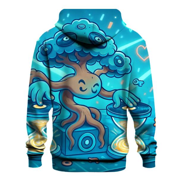 Bonsai DJ In The Hourglass Arcade embroidered hoodies