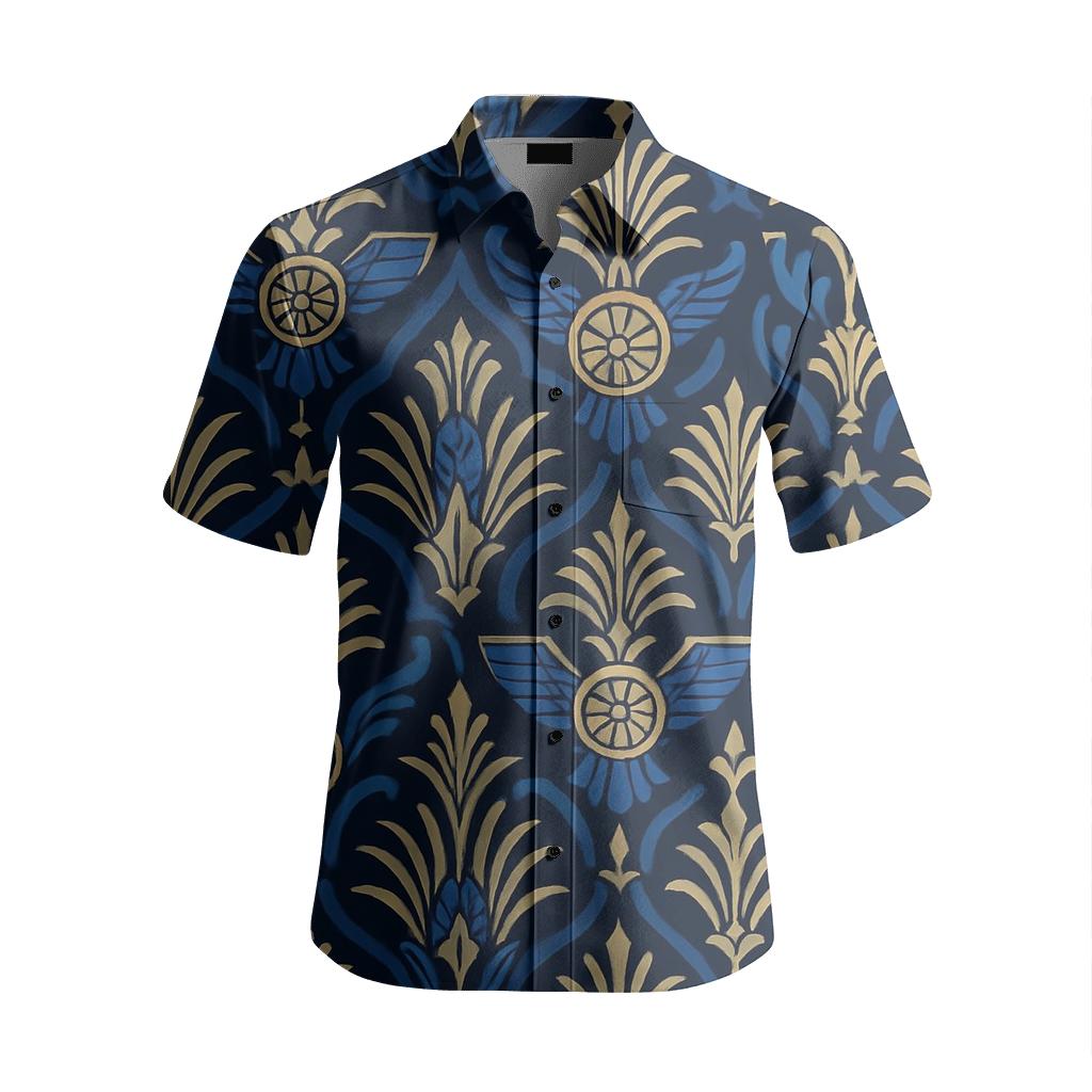 Achaemenid Star Caravan Damask custom embroidered shirts
