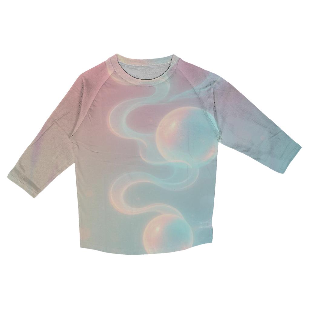 Pastel Mist Lantern Garden fashion 3/4 sleeve shirts