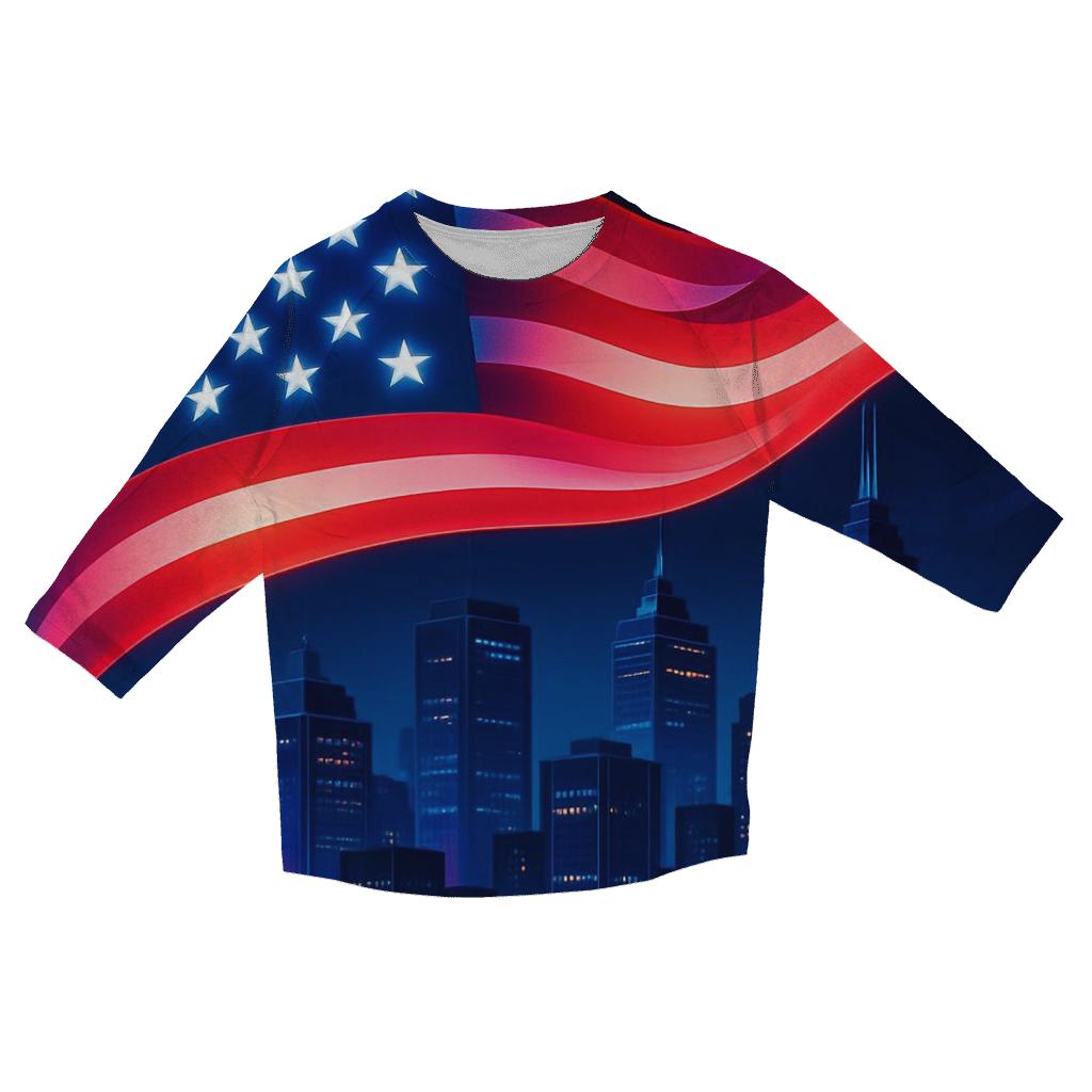 Skyline Stars Drift printed three quarter sleeve shirts