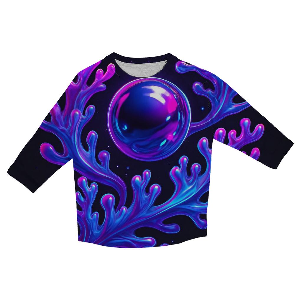 Neon Orbit Mirror Reef personalized 3/4 sleeve tees