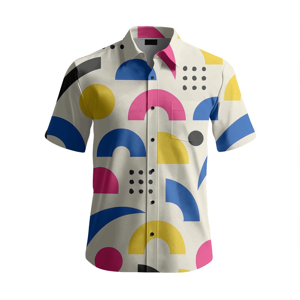 Bauhaus Comet Arcade Memphis Scatter custom embroidered shirts