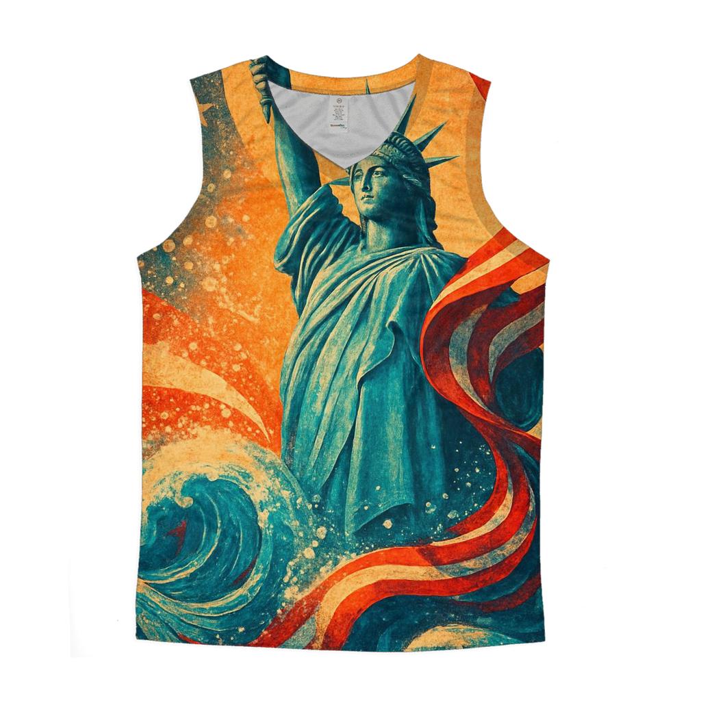 Liberty Tide Mosaic custom tank tops