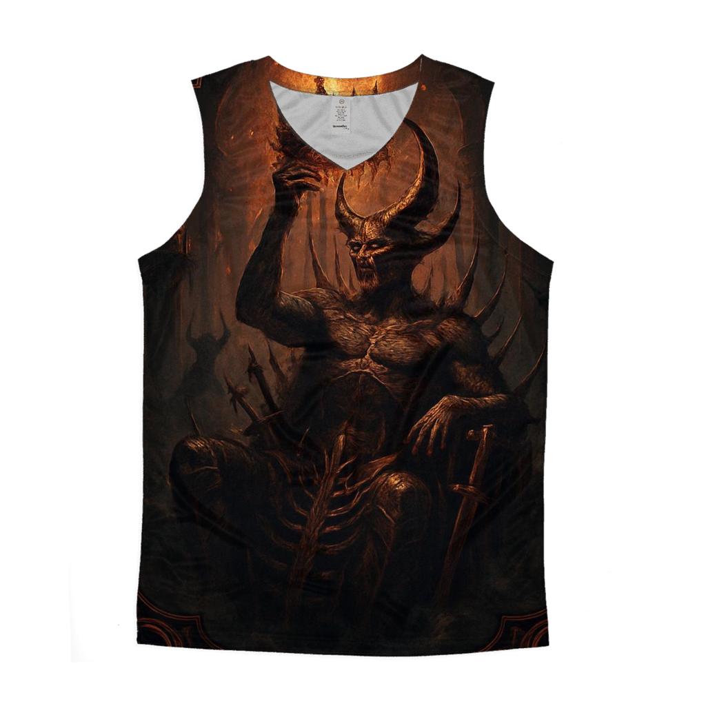 Throne Of The Thorncrowned Warlord sports performance tank tops