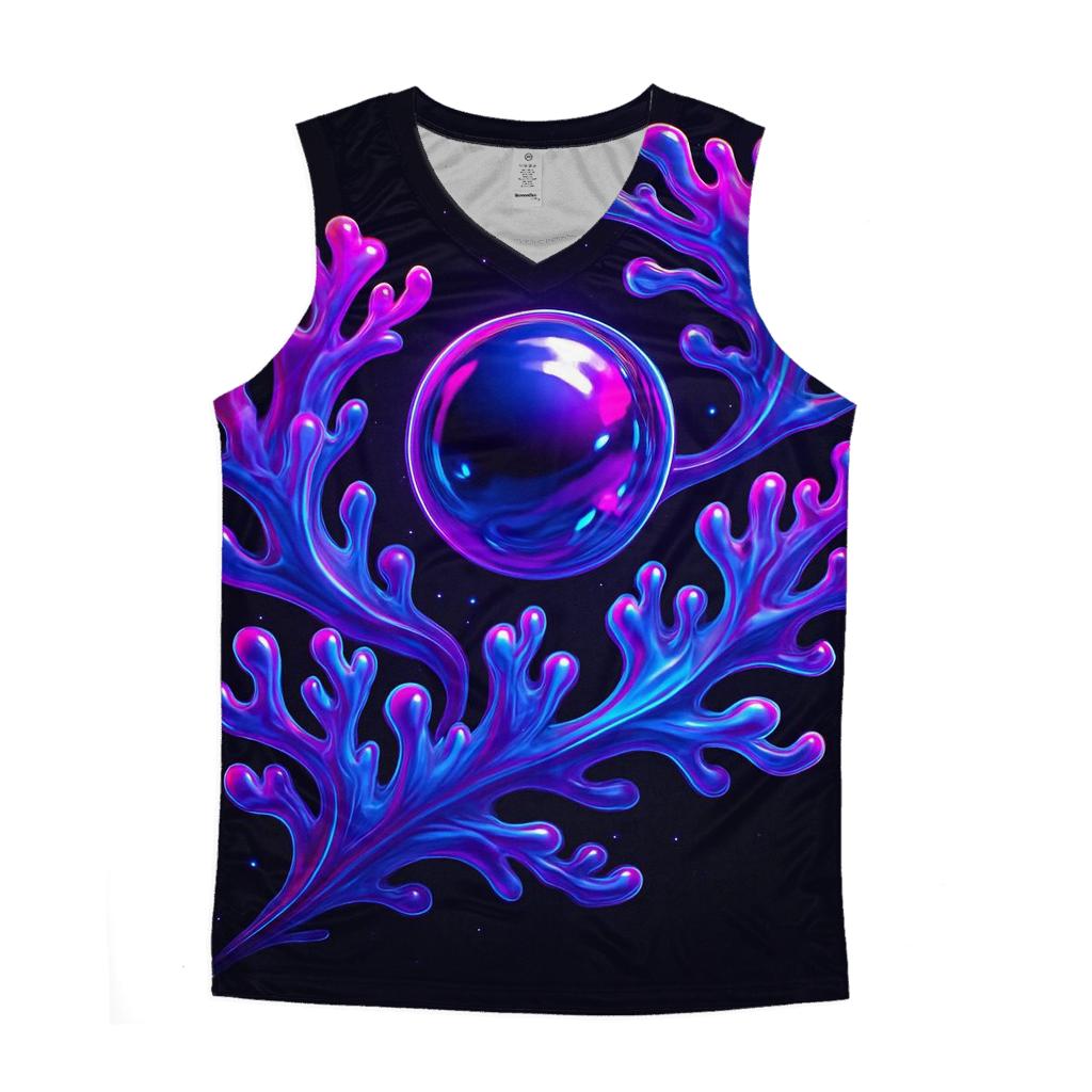 Neon Orbit Mirror Reef designer workout tanks