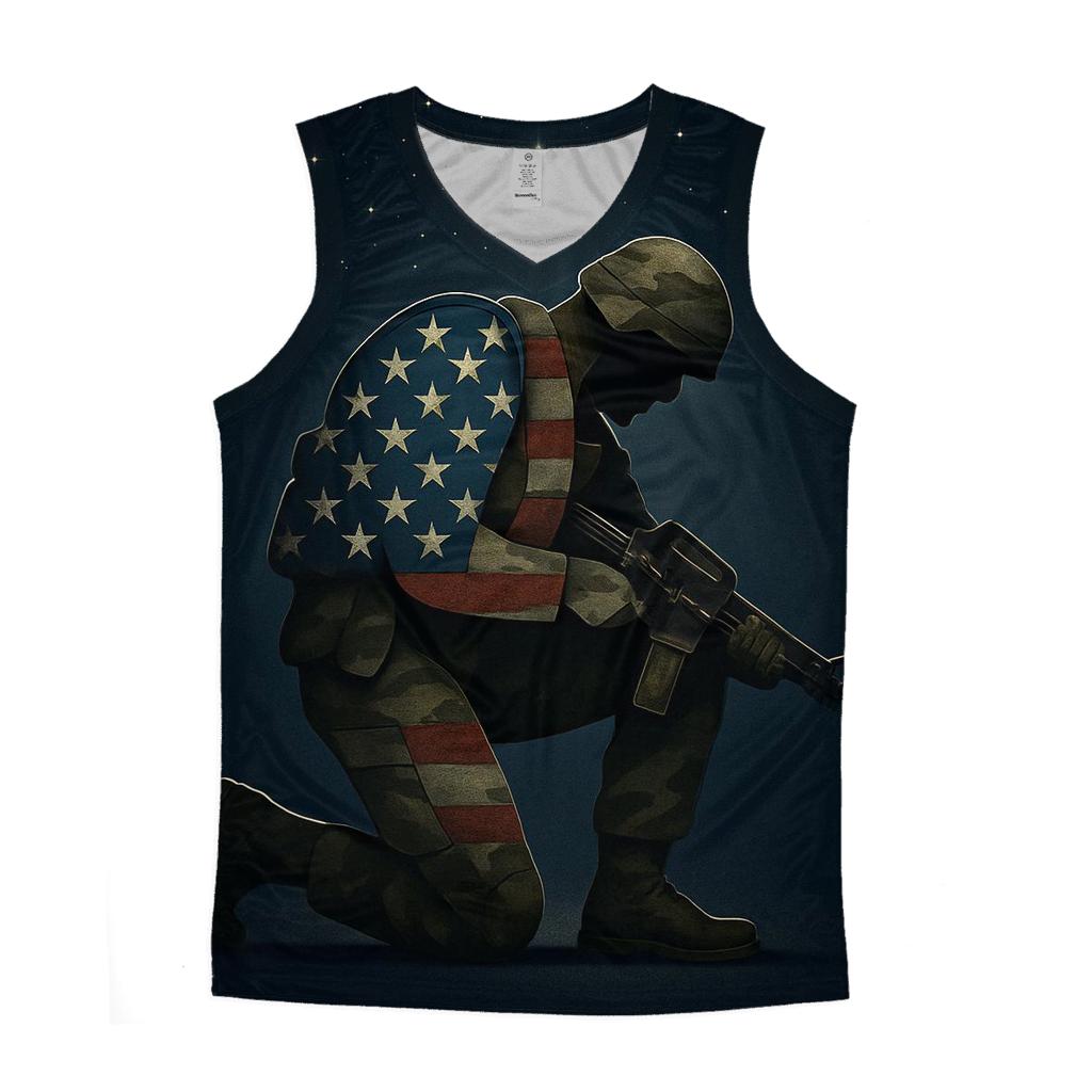Camouflage Constellation Flag Sentinel casual summer tank tops