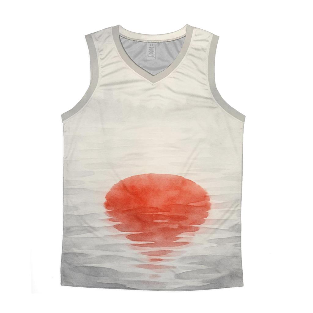 Watercolor Skyline Flag Of Japan custom tank tops