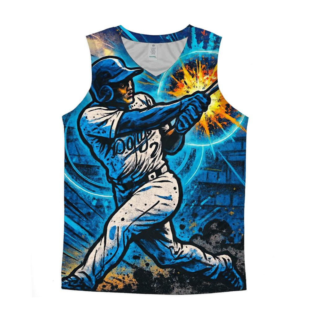 Graffiti Halo Batter Impact Burst stylish racerback tanks