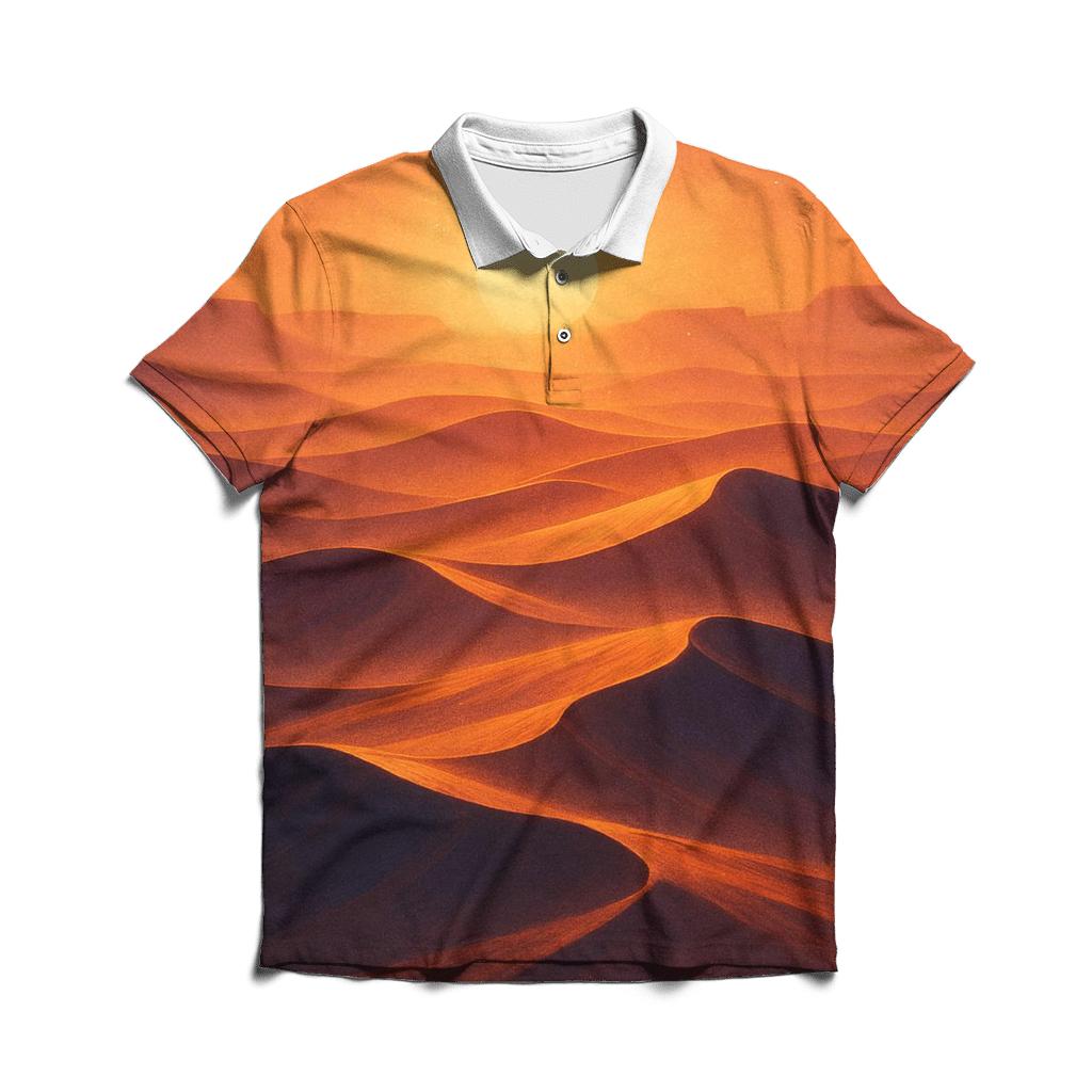 Saffron Mirage Dunes designer slim fit polos