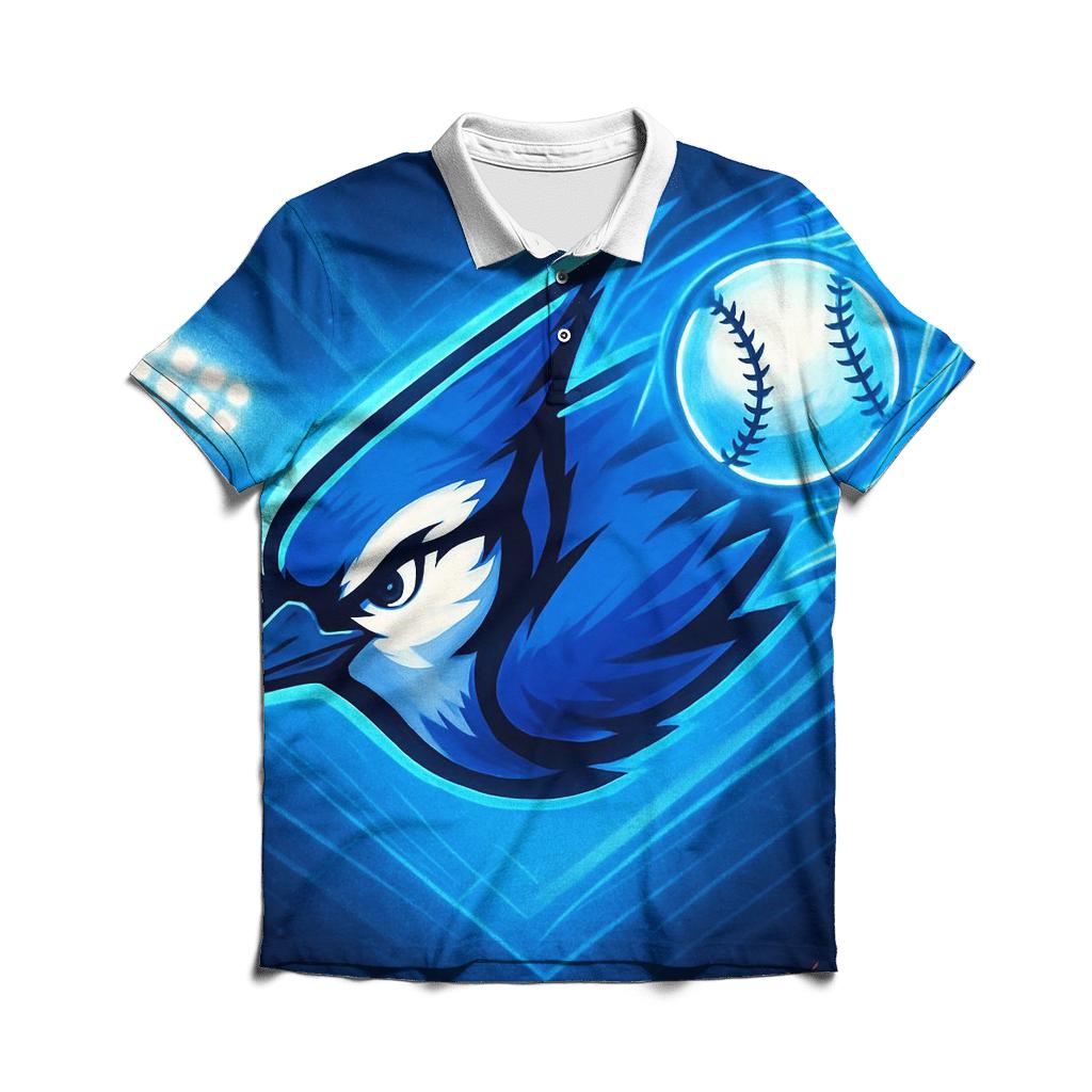 Blue Jays Thunderwing Basepath Burst stylish collar polo tees