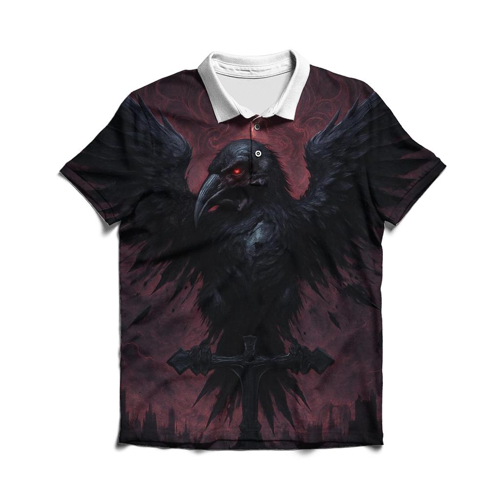 Raven Of The Iron Eclipse designer slim fit polos
