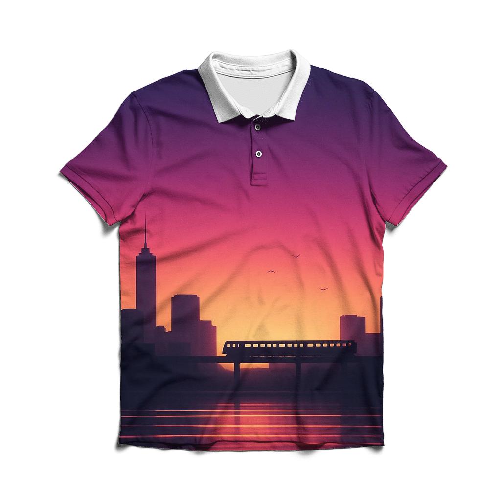 Orchid Skyline Afterglow designer slim fit polos