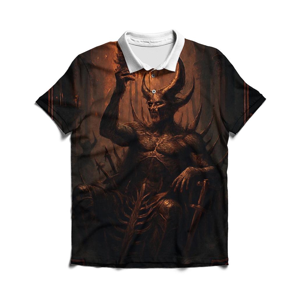 Throne Of The Thorncrowned Warlord classic pique polos