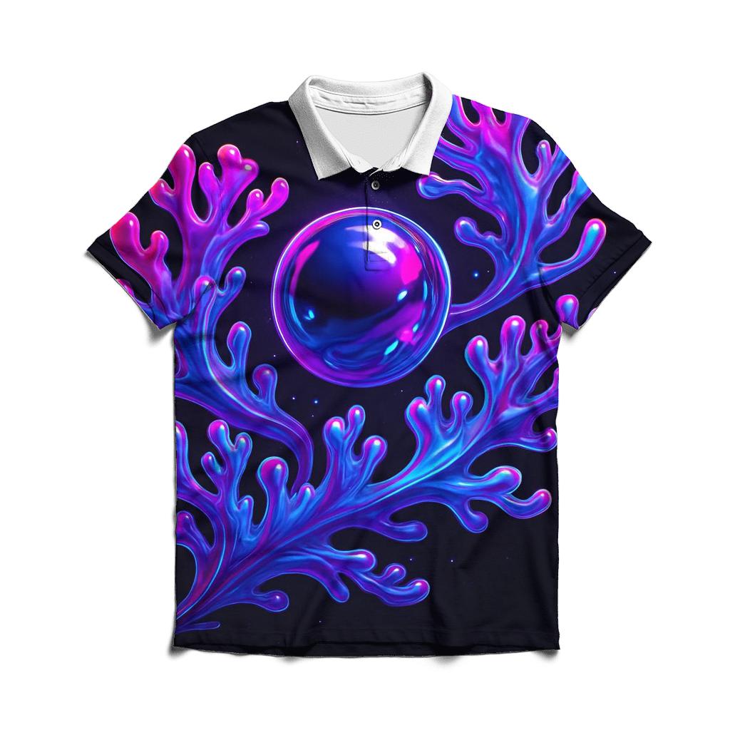 Neon Orbit Mirror Reef classic pique polos