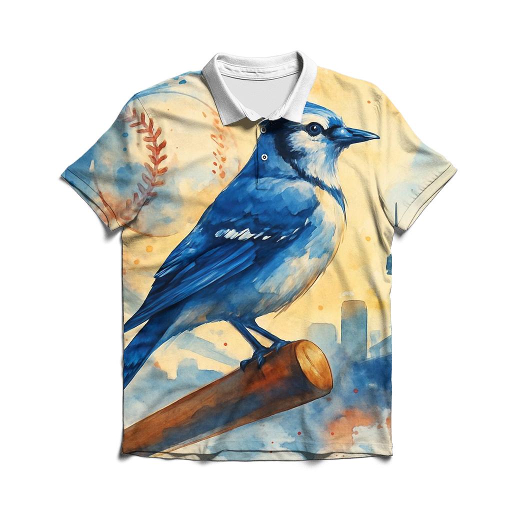 Skyline Bat Perch For Blue Jays Pride embroidered polo tops