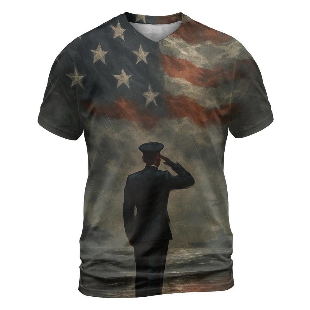 Harbor Vigil Under The Flag Sky trendy printed shirt styles