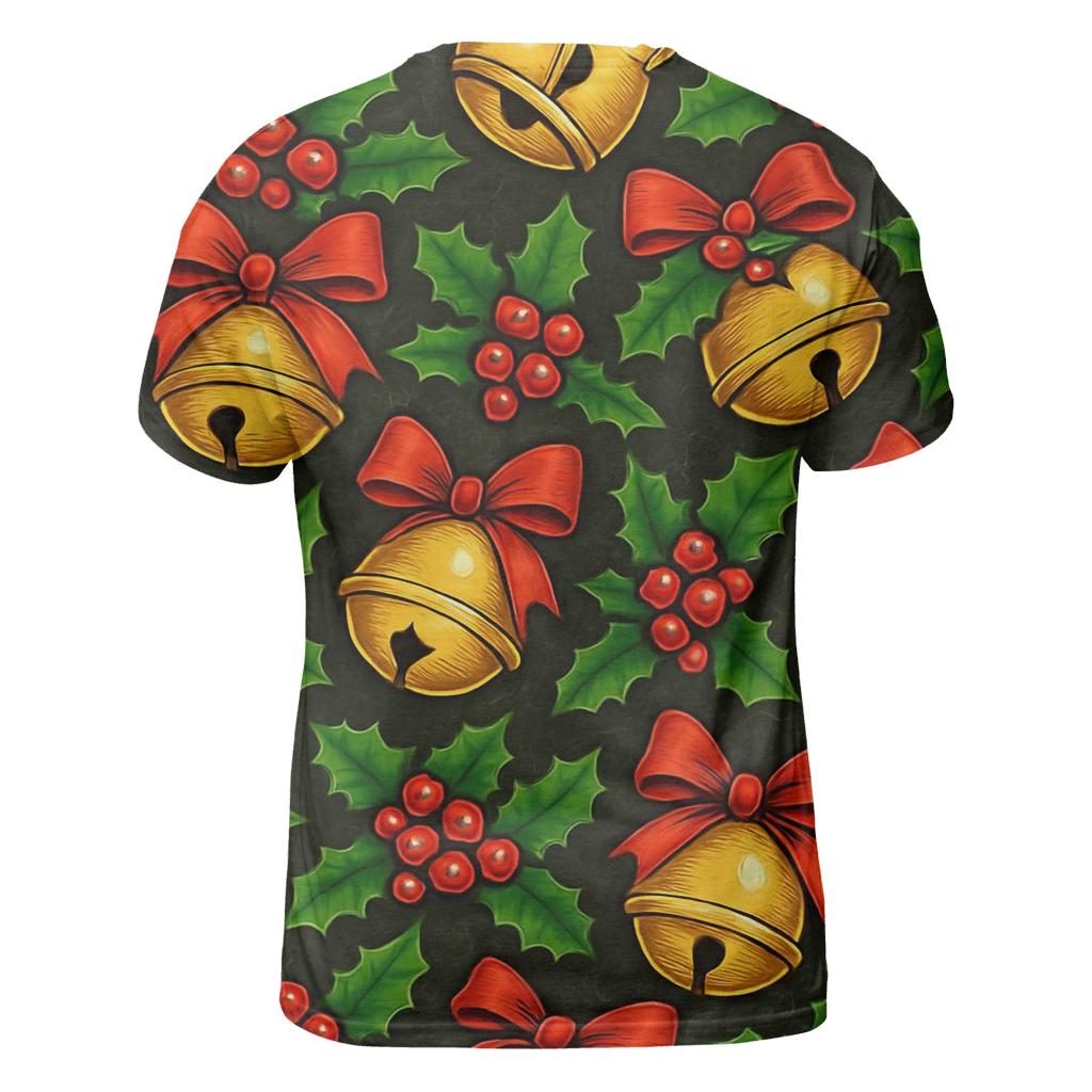 Holly Bell Tessellation On Charcoal Night vibrant all-over design tees