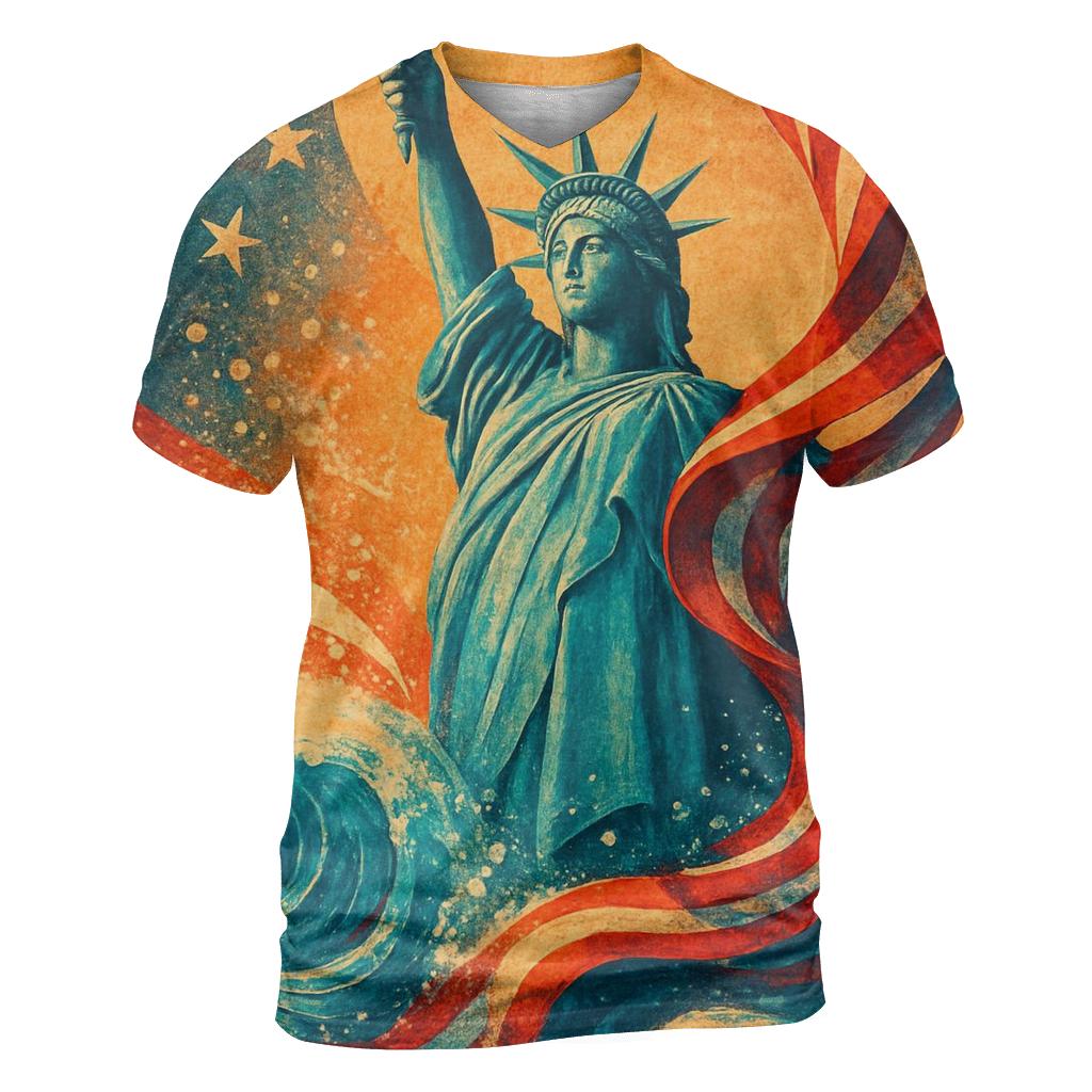 Liberty Tide Mosaic trendy printed shirt styles