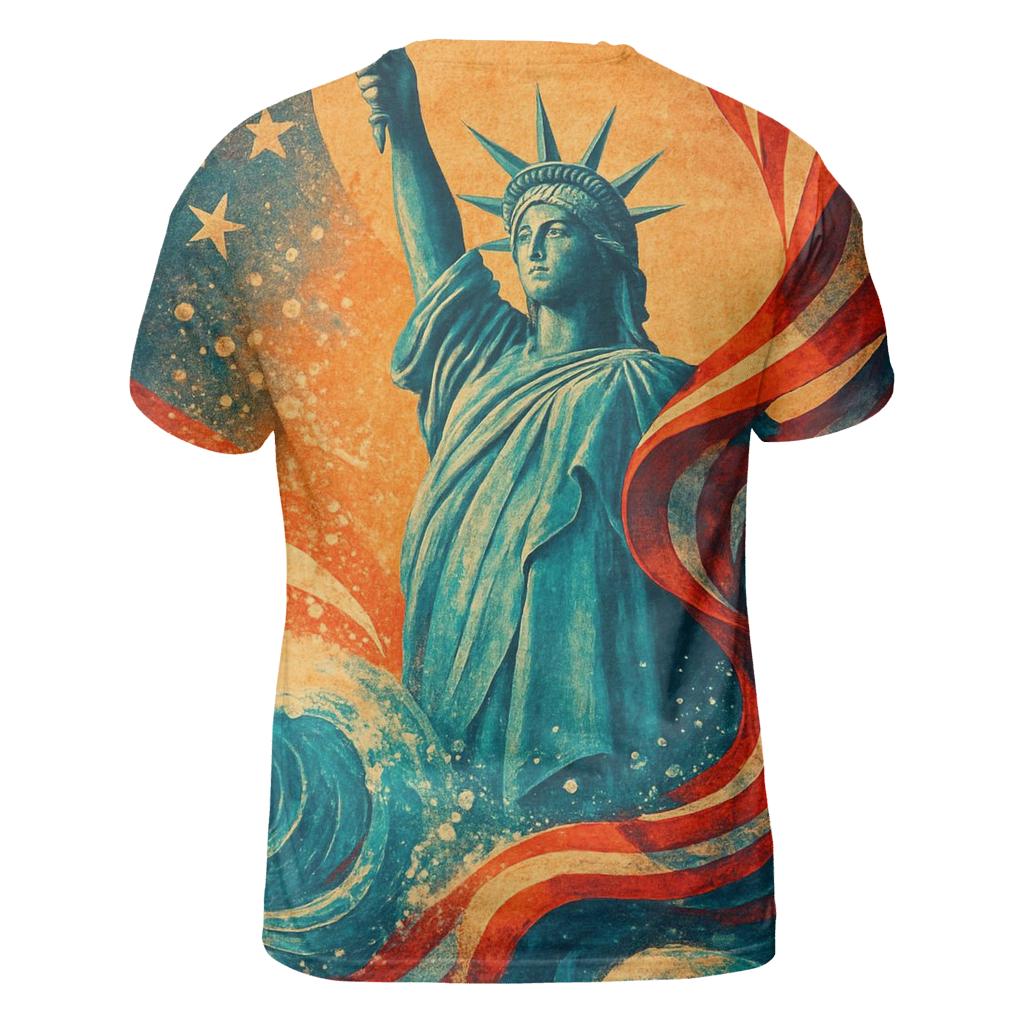 Liberty Tide Mosaic trendy printed shirt styles