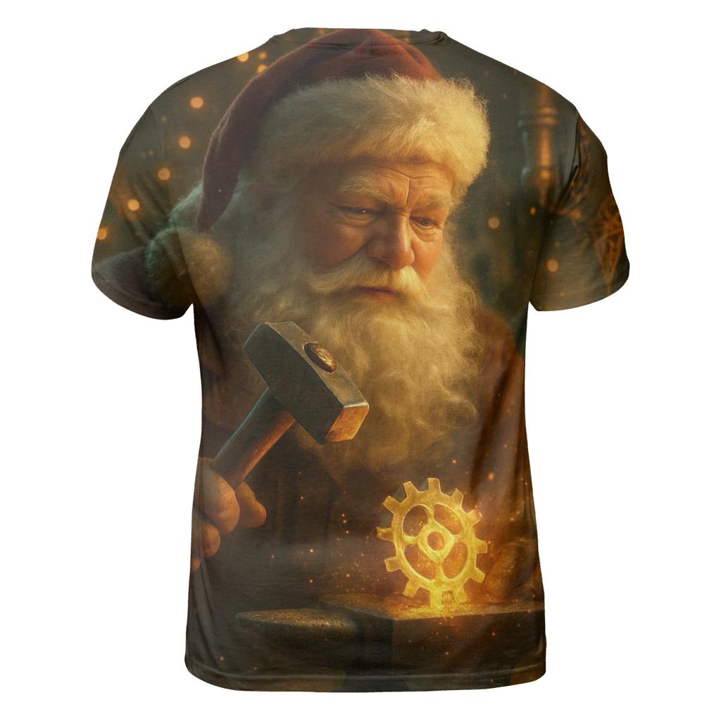 Gilded Workshop Santa Clockwork Forge personalized full print shirts