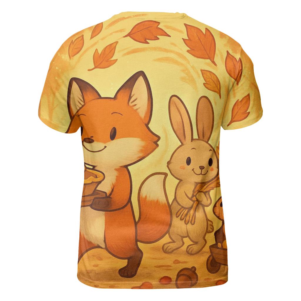 Harvest Parade Of Woodland Friends statement graphic shirts
