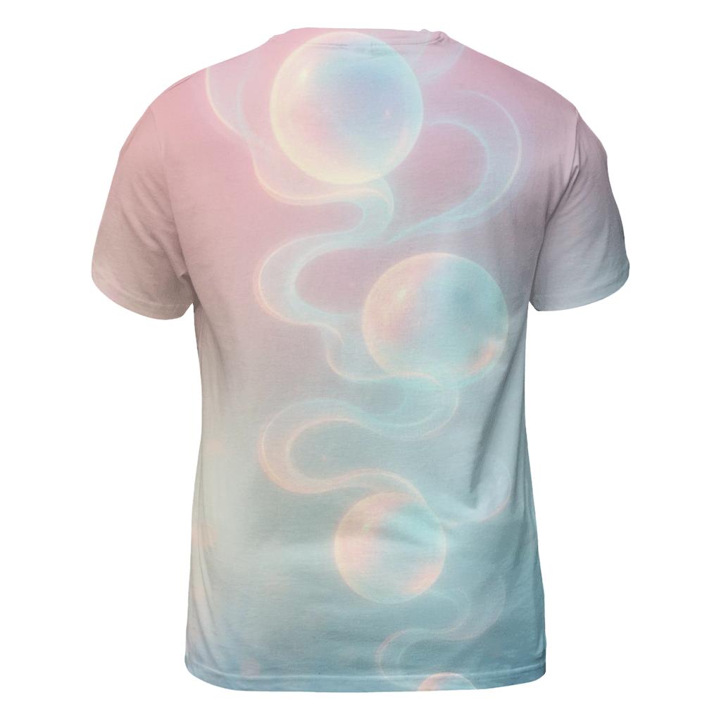 Pastel Mist Lantern Garden vibrant all-over design tees