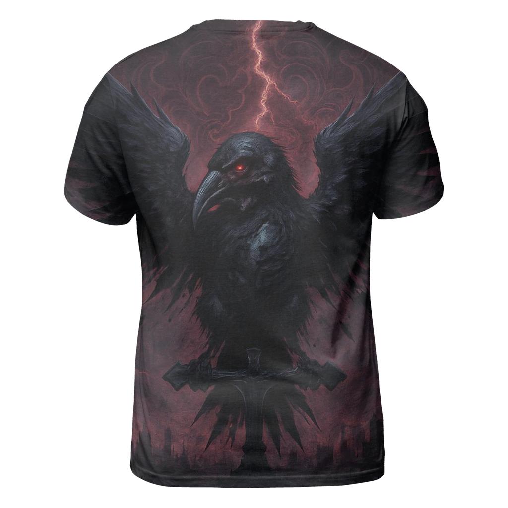 Raven Of The Iron Eclipse creative print fashion shirts