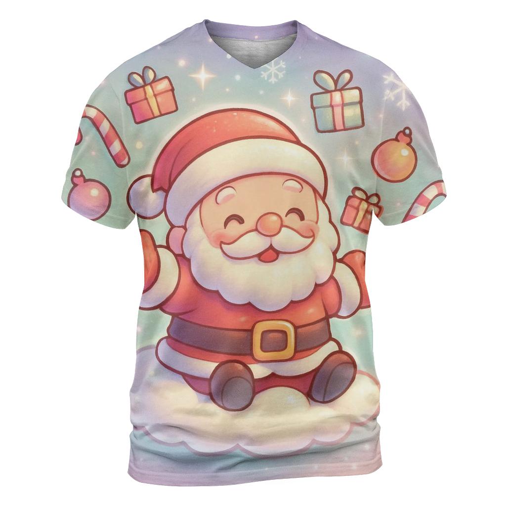 Candy Cloud Chibi Santa Dream Parade creative print fashion shirts
